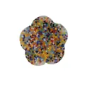 Handmade flower shaped skin picking fidget toy with colorful beads for sensory stress relief - Five-Petal Flower Shape (JY-09G) / Colored Beads