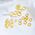Premium 18K gold plated copper closed jump rings for DIY jewelry making 10mm x 1.8mm - Closed Jump Ring (Q86-3) / Large 10mm (10 Pieces/Pack) / 18K Gold