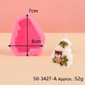 High-quality number 4 silicone mold featuring owl candle for birthday cake decoration - Number 4 (50-3427-A)