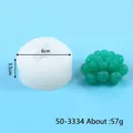 Succulent silicone candle mold for DIY soap making, 6cm diameter with approx 57g weight - Green Succulent Style (50-3334-D) / 50-3334-D / Translucent