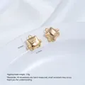 Small 14K gold-plated square cartoon character charm for handmade jewelry DIY projects - Cute White Cat Pendant (G981-2) / 1 Piece / Gold