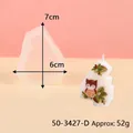 Silicone mold for owl decorated number 4 birthday candle for creative cake decoration - Number 4 (50-3427-D)
