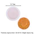 Detailed view of 5.7cm round coin silicone mold for DIY cake decoration and fondant crafts - Gold Coin Style (50-1817-D) / 50-1817-D Coin