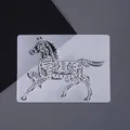 Professional horse themed painting stencil for creative DIY art and scrapbooking projects - Horse (12)
