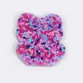 Sensory skin picking fidget toy with colorful pink and purple beads in silicone. - Bat Style Squishy (JY-22C)