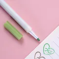 Rotulador verde metálico a base de agua para diarios DIY y dibujo en papel negro. - Verde