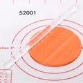 Rodillo de acrílico con patrón de ladrillo para fondant sobre alfombrilla de silicona - Estilo de Textura de Pared de Ladrillo (52001)