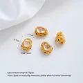 Premium 24K vergulde kalebas tussenkraal voor handgemaakte sieraden en DIY-accessoires - Shuimo Jade Kalebas Tussenkraal (A124-9) / 1 Stuk / Goud