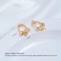 Detailed 14K Gold Plated Bikini Shape Charm Pendant for DIY Jewelry Making Projects - Zirconia Inlaid Ballet Dress Pendant (G981-5) / 1 Piece / Gold