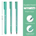 Inkless everlasting pencil in military green with durable tungsten alloy nib and triangular barrel - Army Green / HB