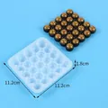 Moule en silicone carré pour dessous de verre à bulles DIY, dimensions de 11,2 cm - Moule Matrice de Bulles (60-1265)