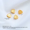 24K vergoldete Messing Dreieck Zwischenperlen mit Wabenstruktur für DIY Schmuck - Dreieck Abstandshalter Perle (Z568-1) / 1 Stück (8.0x3.0mm)