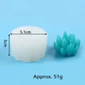 3D succulent shaped silicone mold for DIY aromatherapy candles and gypsum crafts - 50-3339-D