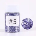 Detailed view of #5 iridescent purple crushed glass stones for DIY resin art decoration - #5 Glass Gravel D157105