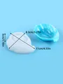 Shell-shaped silicone mold for DIY resin trays and candle making with dimensions - Small Shell Shape (60-1379)