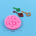 Rosa Silikonform für DIY Vintage Schlüssel und Schokoladenfondantdeko - 50-3218-A