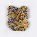 Colorful skin picking fidget toy bear with embedded beads for sensory stress relief - Bear Shape Style (JY-22G)
