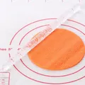 Detailed view of acrylic fondant embossing rolling pin with elegant swirl pattern - Swirl Pattern Texture (52013)