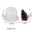 Moule en silicone pour cristaux de résine DIY, poids 52g, taille 6cm par 3,8cm - Style de Cristal Large (50-2081-D) / 50-2081-D / Blanc Translucide