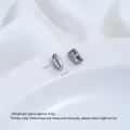 Silberner Titanstahl Buchstabe H Zwischenperle für DIY Schmuck, 7.3mm - Buchstabe I (H79-I) / 1 Stück / Stahlfarbe