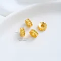 Vergulde lotus afstandskralen voor het maken van doe-het-zelf sieraden - Lotus Afstandhouder Kraal (T407-1) / 1 Stuk (7.6mm)