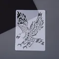 Professional eagle animal drawing stencil for creative DIY craft and art projects - Eagle (6)
