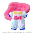 Silicone baby outfit fondant mold for DIY cake decorating and pudding baking tools - Baby Clothes Style (50-1144-A)