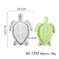 Schildpad siliconen mal voor dienblad, afmeting 15,1x21,1x2,2 cm, gewicht 96 g - Schildpadstijl (60-1392)