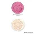 Moule en silicone fleur marguerite pour fondant et chocolat, 5,6 cm de diamètre, rose et blanc - Diamètre 5.6cm