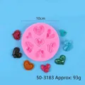 Stampo in silicone a forma di cuore rosa per decorazioni di torte di cioccolato fondente - Stile Cuore (50-3183-A)
