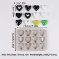 Heart-shaped 10-grid silicone mold for chocolate and ice with dimensions - 10-Cavity Style (J240929-C)
