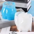 Creative butt shape silicone mold for DIY resin flower pot and tabletop pen holder decor - Human Art Butt Shape Pot Style (60-859)
