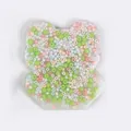 Animal shaped translucent silicone skin picking fidget toy filled with colorful beads - Bat Style (JY-22I)