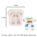 Baby clothes shaped silicone fondant mold for DIY cake decorating and baking crafts - Baby Clothes Style (50-1144-B)
