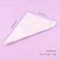 Detailed view of large disposable PE piping bags showing specific size and weight - 82048 (Large) (ai-100 Pieces/Pack)