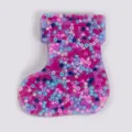 Christmas stocking shaped skin picking fidget toy filled with colorful beads for stress relief - Christmas Sock Style (JY-33C)