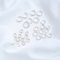 Anellini rotondi chiusi placcati argento lucido per la creazione di gioielli e collane fai-da-te - Anello di Giunzione Chiuso (Q86-10) / Piccolo 6mm (10 Pezzi/Confezione) / Argento lucido