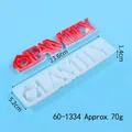 Family word silicone resin mold with precise dimensions for DIY home decor crafts - FAMILY Letter Style (60-1334)