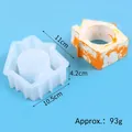 House-shaped silicone mold for DIY resin candle holders, dimensions 11x10.5x4.2cm - House Shape (60-1382)
