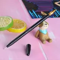 Professional scratch art tool and engraving pen with black handle for creative designs - Dual-use Gold-plated Pen
