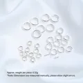Eleganti anelli chiusi lisci placcati in argento per accessori per gioielli fai da te - Anello di Giunzione Chiuso (Q86-11) / Medio 8mm (10 Pezzi/Confezione) / Argento lucido