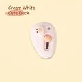 Mini schattige cartoon eend doosopener hobbymes in crème beige - Leuke eend / Broken Wit