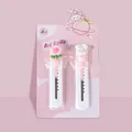 Ensemble de deux mini cutters portables de dessin animé avec fleurs et motifs de lapins - 2 Pièces/Ensemble / Rose