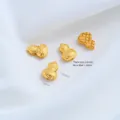 Exquisite 24K gold plated gourd shaped spacer beads for handcrafted DIY jewelry making - Filigree Lucky Cloud Gourd Bead (Z568-6) / 1 Piece (10.8x7.8x3.6mm)