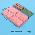 Moule en silicone rose à 6 cavités pour chocolat de Dubaï et gaufres de qualité - 6-Cavity Multi-Texture Style (J2401008-A) / Rose