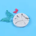 Butterfly silicone mold for resin and chocolate crafts measuring 5.5cm and weighing 18g - Double Butterfly (50-2394-B) / Gray
