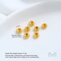 Kleine vergulde lotusbloem afstandhouders met een diameter van 4,7 mm voor het maken van sieraden - 1 Stuk (4.7mm)