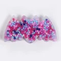 Handmade bat shaped skin picking fidget toy featuring colorful beads in silicone base - Bat Style (JY-23C)