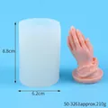 Stampo in silicone mani in preghiera con dettagli di 8,8 cm altezza e 6,2 cm diam - Stile mani in preghiera (50-3261-D)