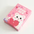Adorable pink cartoon bear gift box with Good Luck slogan for kids stationery gifts - Bear Style / Basic Version (6-10 Pieces)
